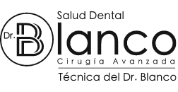 Clínica dental Madrid Salud Dental Blanco. Logo.